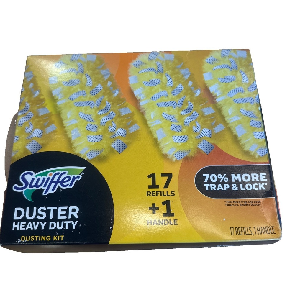 Swiffer Heavy Duty Dusters Dusting Kit: 1 Handle + 17 Refills
